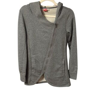 Puma Sport Lifestyle Women’s Asymmetrical Full Zip Hoodie Gray Womens Small
